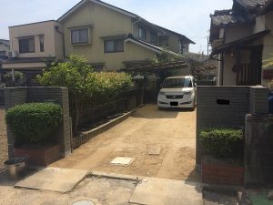 駐車場工事です。