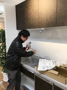 水栓金具取付