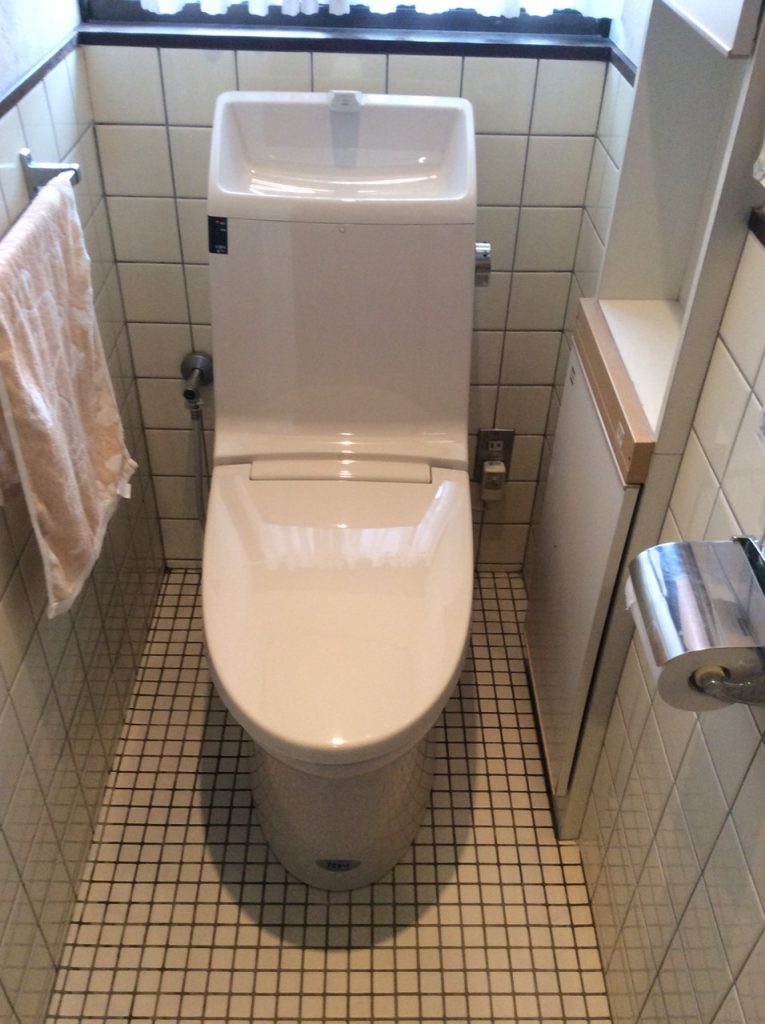 節水型トイレになりました。