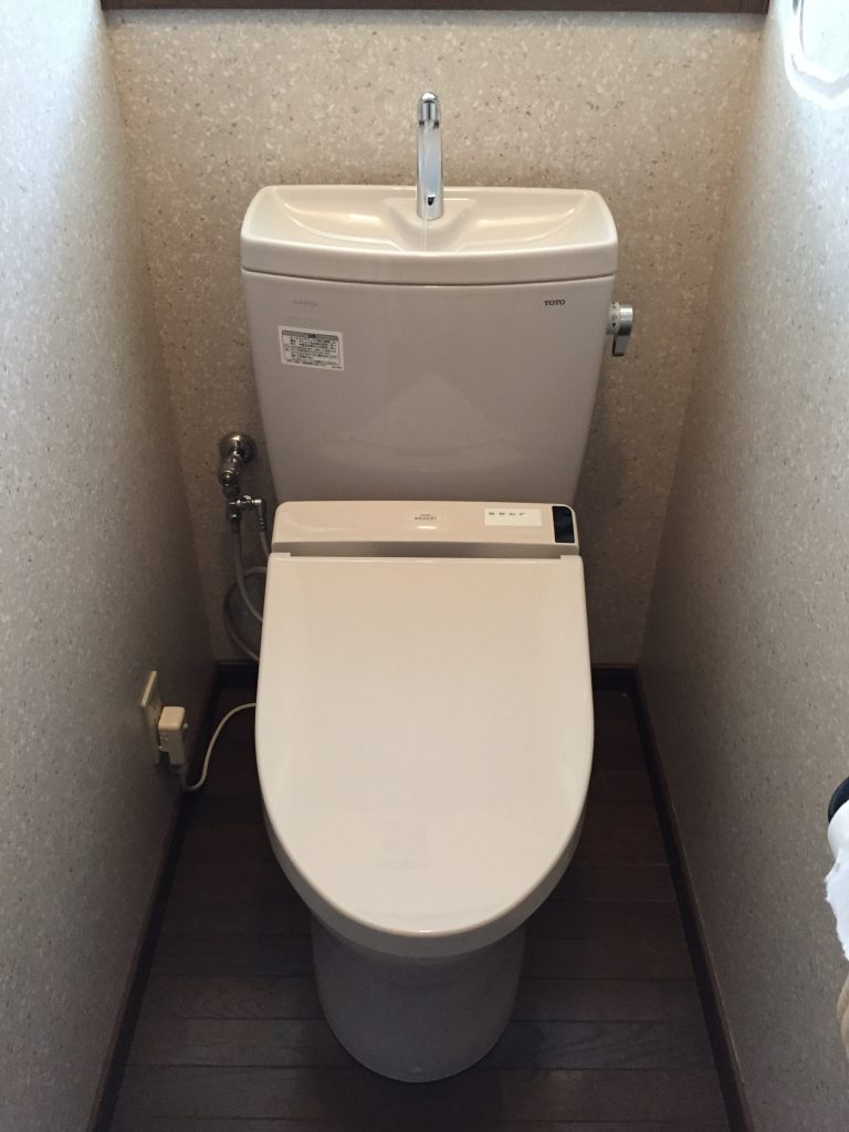 節水トイレになりました。