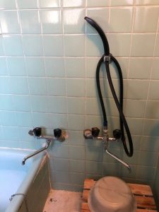 浴室水栓交換+止水