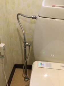 【トイレ止水栓取付け工事】