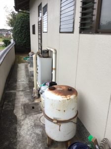 【給湯器交換工事】石油給湯器からエコキュートへ