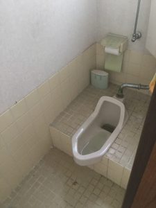 和式トイレ⇒洋式トイレ