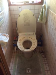 節水タイプのキレイなトイレになりました。