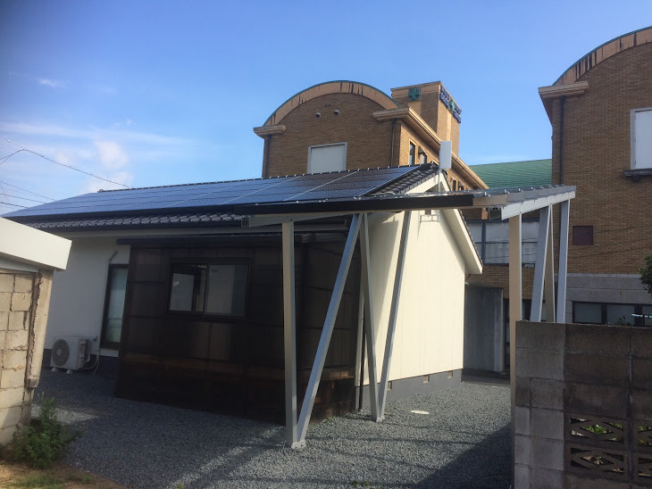 太陽光発電　屋根＋架台作成