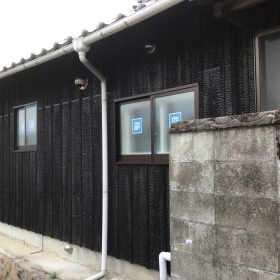 総社 リフォーム 焼き板目板張り
