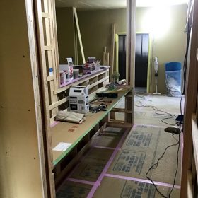 鴨方 O様邸 中古改修 部屋が出来上がってきてます。