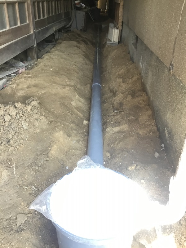 排水管やり替え工事もやってます。