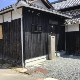 岡山 リノベーション 焼き板工事
