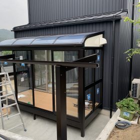 倉敷市木見 サンルーム組立工事