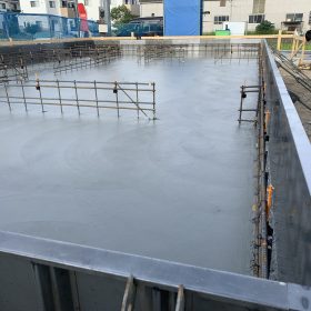 モデルハウス 基礎工事