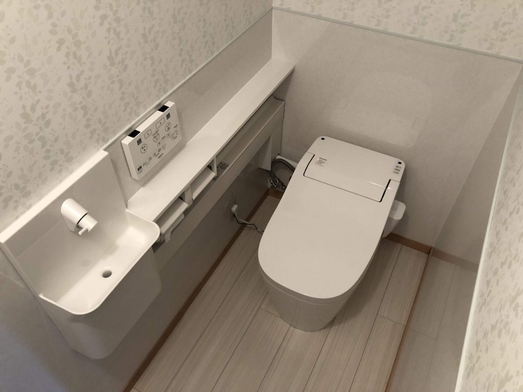 総社市│泡が出るトイレに替えてお掃除楽々♪