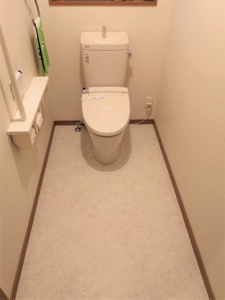 【トイレ工事】汚れおちるンです！100年クリーンのトイレ！
