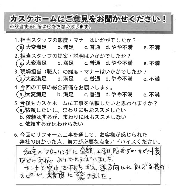 技のスピード、精度に驚きました