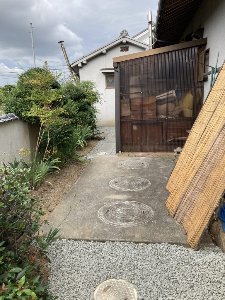 倉敷市｜豪雨に悩まされていたお庭が生まれ変わりました！