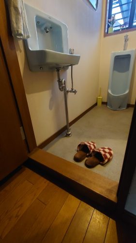 トイレに入る前の段差、解消出来ないかなぁ。