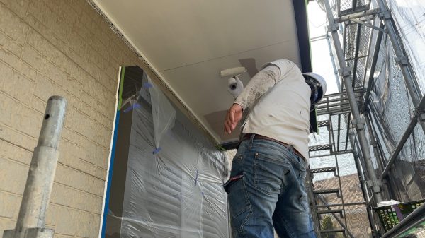 岡山市で外壁塗装工事始まりました！