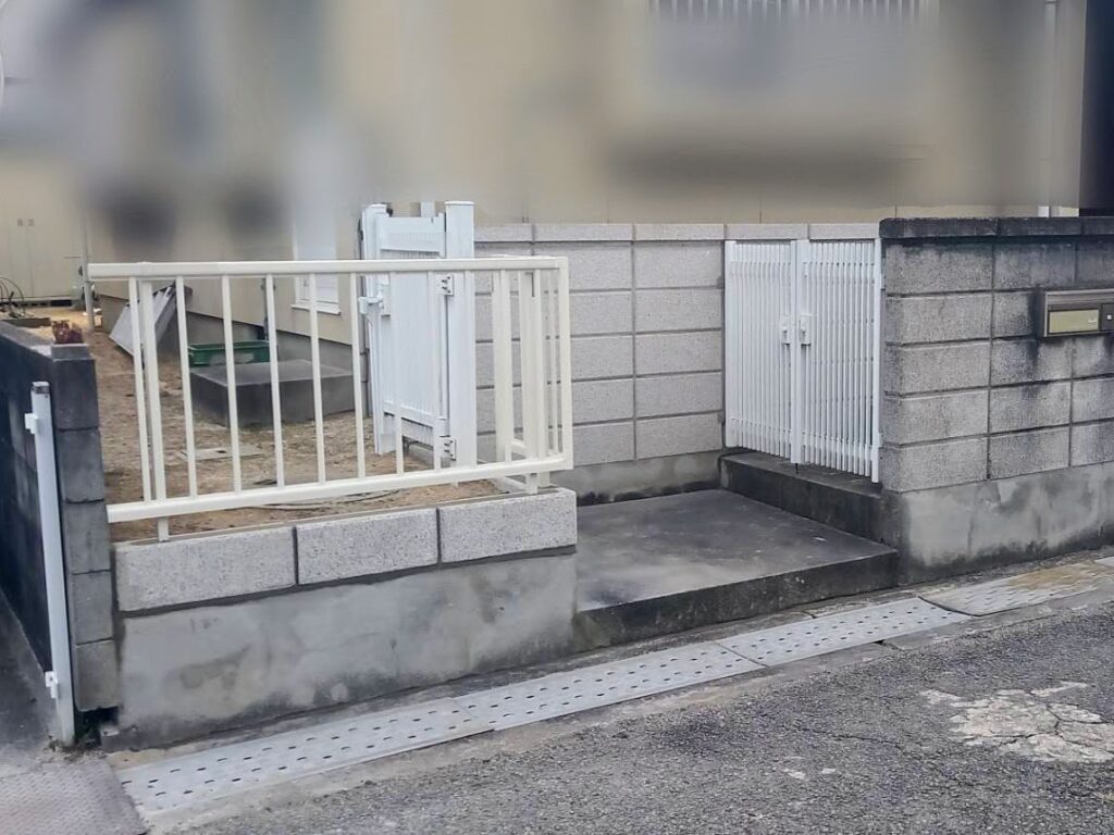 岡山市│もしもの前に…ブロック塀からフェンスに替えて安心！