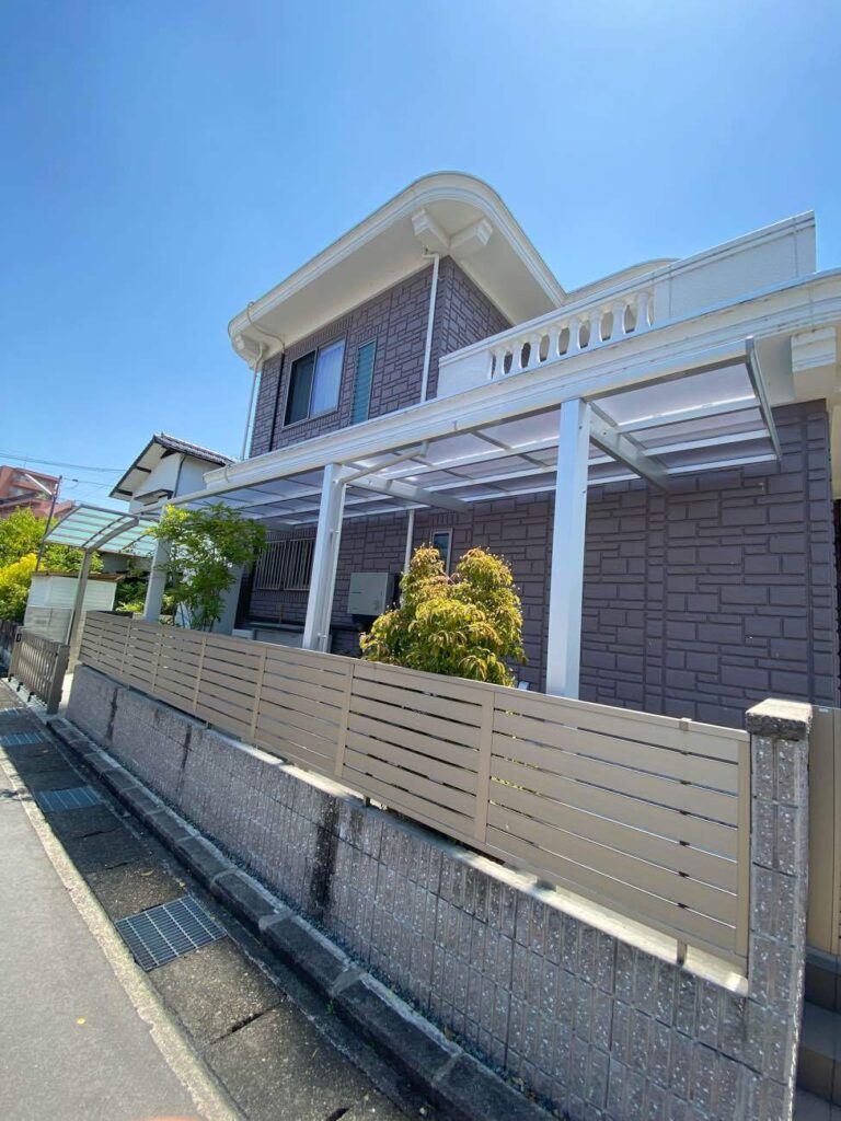 岡山市 |新しくテラス屋根を設置しました！