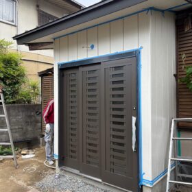 倉敷市　K様邸　玄関増築工事現場