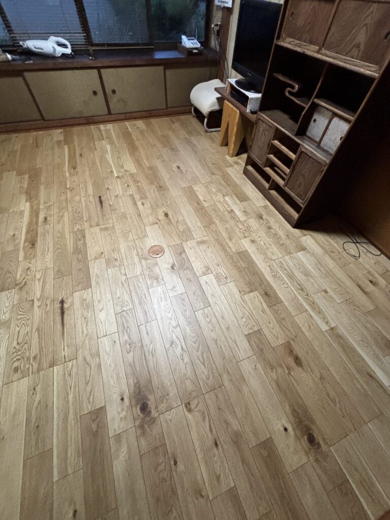 浅口市｜【床工事】増貼りでフワフワが解消されました！