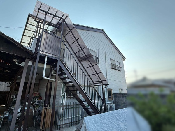 倉敷市|剥がれた外壁も目立たず直せました!