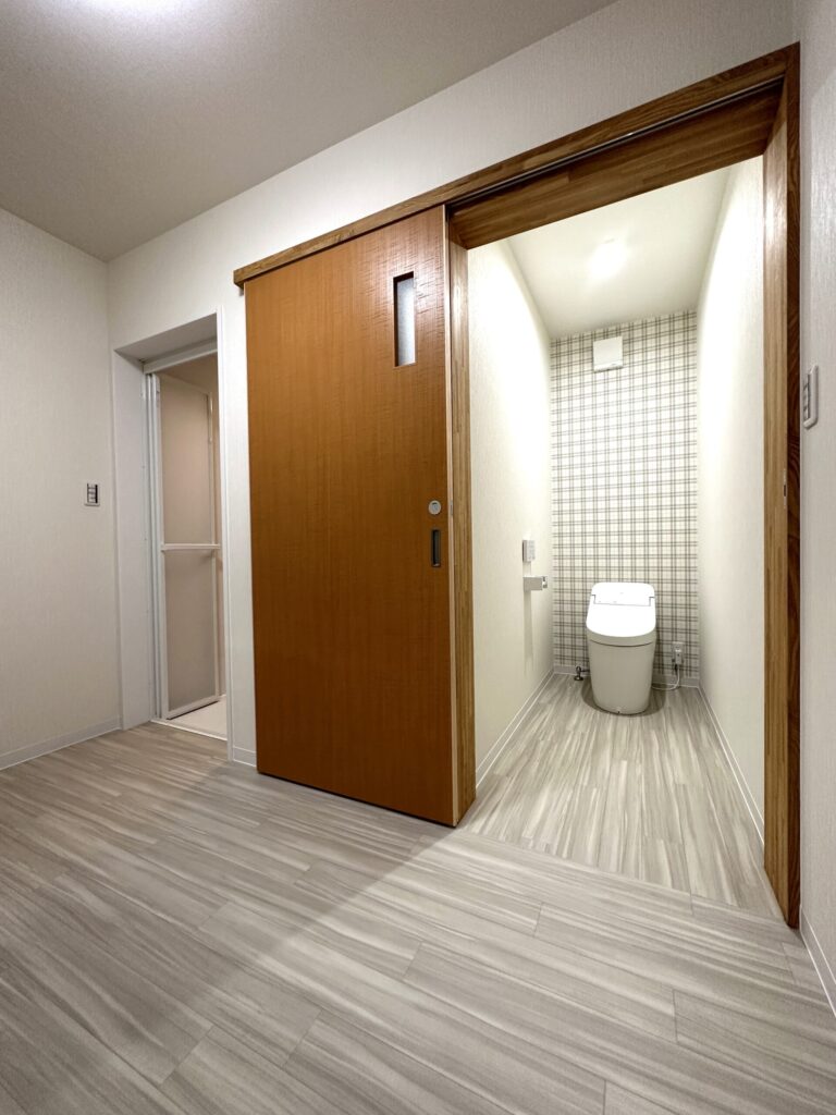 里庄町 | 洋室が水回りの空間に生まれ変わり生活しやすい動線に!