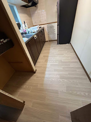 倉敷市 | マンションの床にクッションフロアを貼り、ワンちゃんも安全に暮らせる空間になりました！