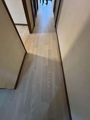 倉敷市 | マンションの床にクッションフロアを貼り、ワンちゃんも安全に暮らせる空間になりました！