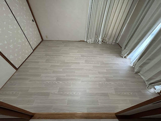 倉敷市 | マンションの床にクッションフロアを貼り、ワンちゃんも安全に暮らせる空間になりました！