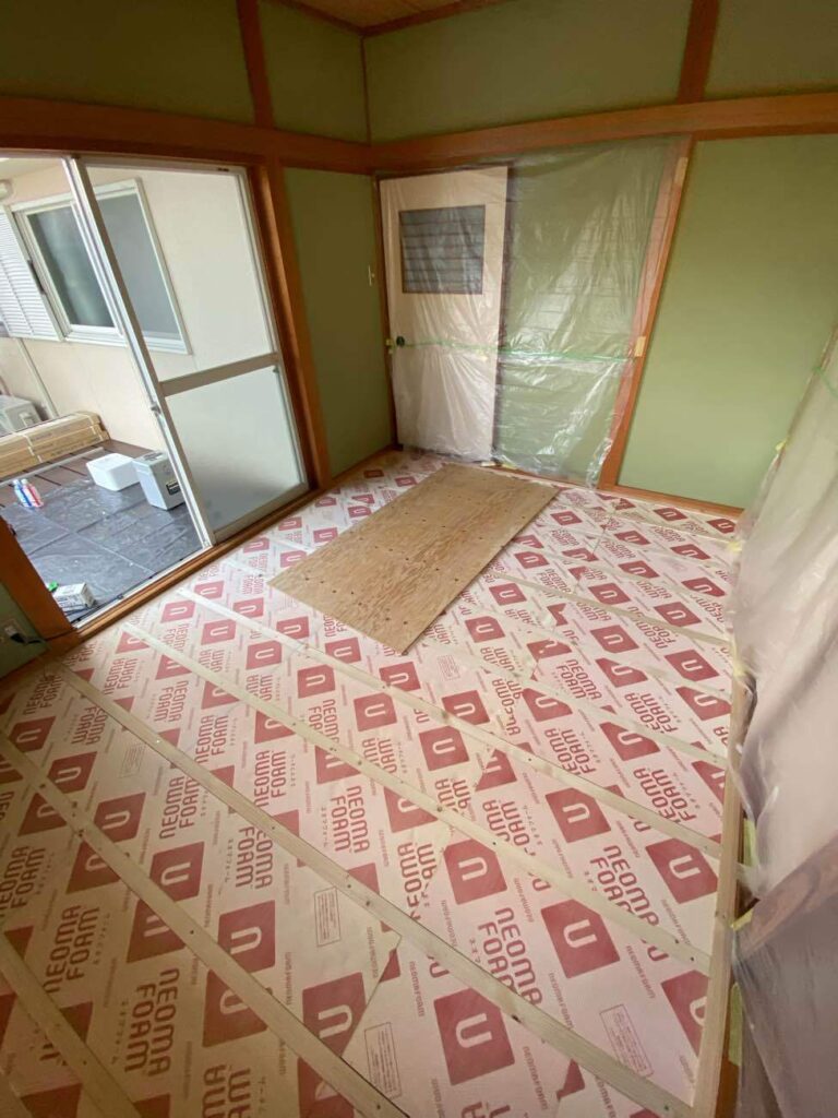 総社市 |畳を撤去してフローリングに!お手入れが楽な洋室へ