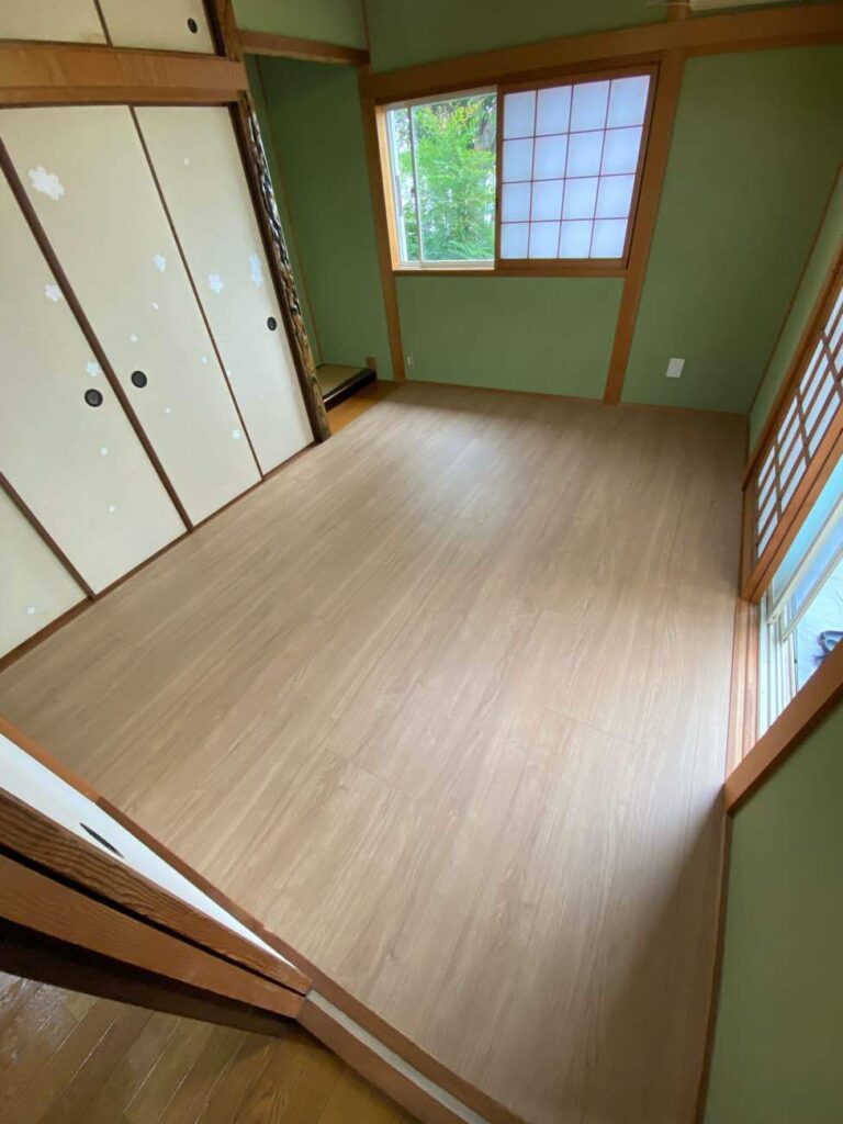 総社市 |畳を撤去してフローリングに!お手入れが楽な洋室へ