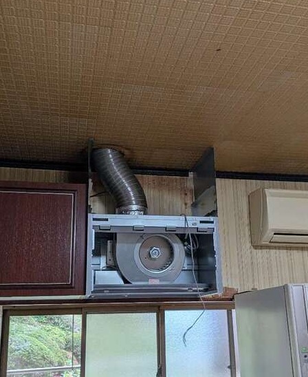 倉敷市 |レンジフードだけの交換も可能です。