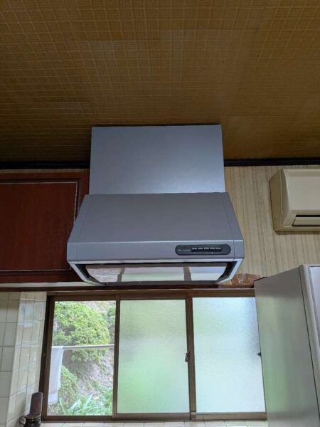 倉敷市 |レンジフードだけの交換も可能です。