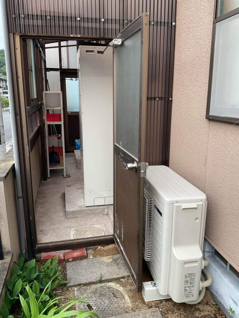 総社市｜補助金も使用！10年越えの電気温水器から最新エコキュートへ！