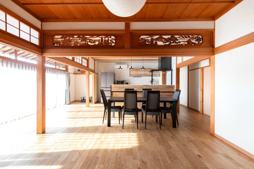 倉敷市│和の趣を残しながら、家族がくつろげる広々LDKへ