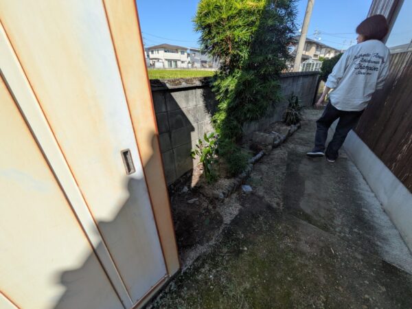 ブッロク塀 控え壁を設置しました！