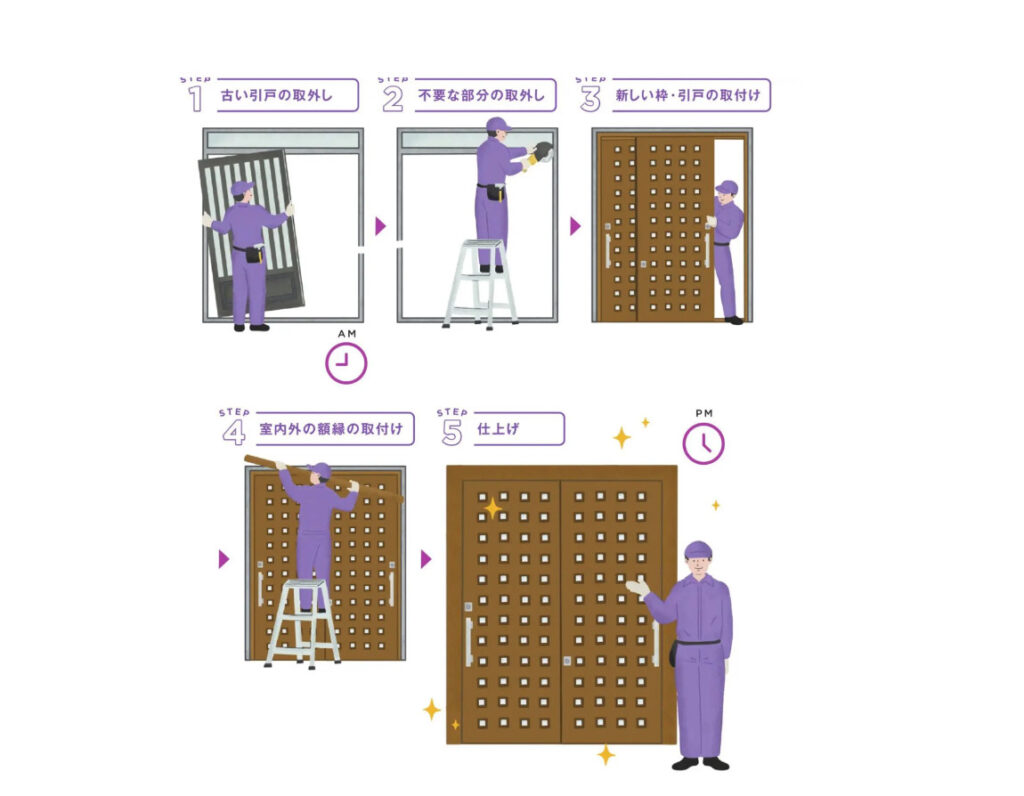 倉敷市|たった1日で玄関が生まれ変わりました!