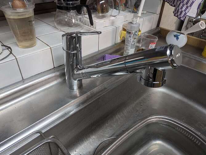 岡山市 | 蛇口の単品でキッチンを快適に☆