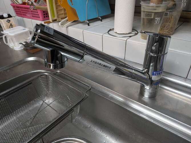 岡山市 | 蛇口の単品でキッチンを快適に☆