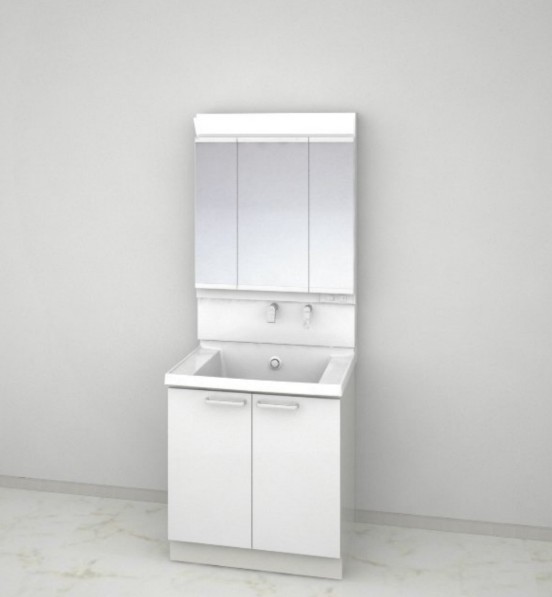 洗面所リフォーム　TOTO　サクア【幅75㎝】