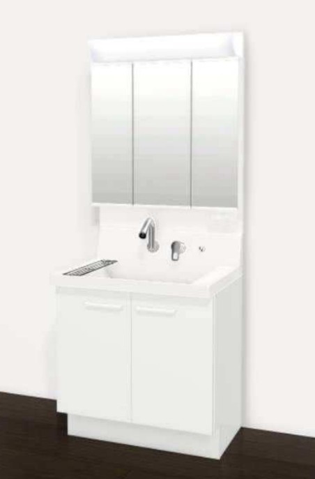 洗面所リフォーム　LIXIL　ピアラ【幅75㎝】