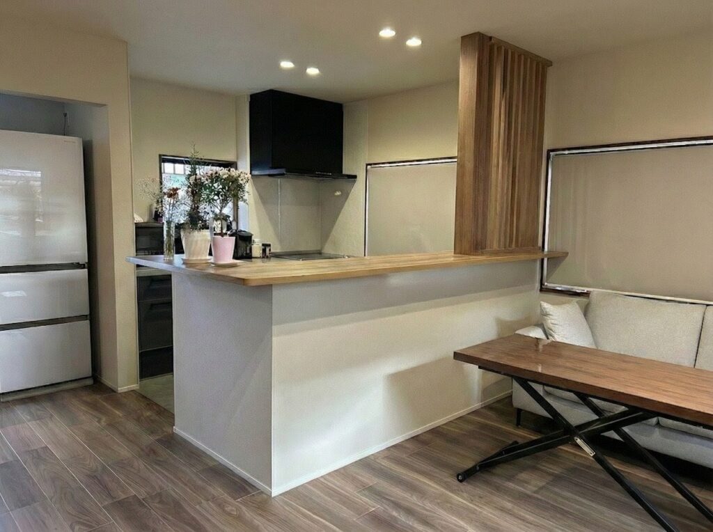 岡山市 |独立キッチンとダイニングを繋いで、家族が集まる広々LDKへ