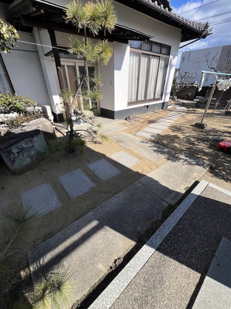 倉敷市｜外構工事で雨の日のストレスゼロへ！