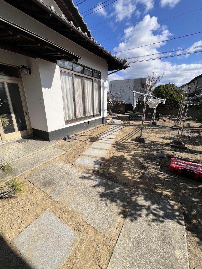 倉敷市｜外構工事で雨の日のストレスゼロへ！