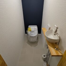 総社市　M様邸　トイレ工事現場