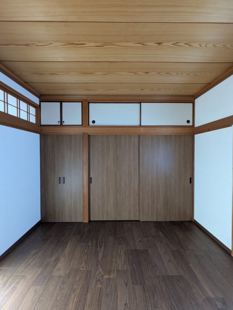 倉敷市｜ベッドも置ける！和室を快適なモダン洋室へ
