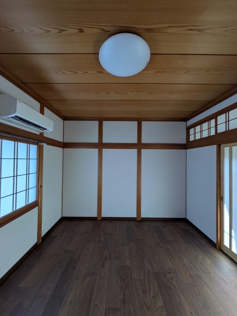 倉敷市｜ベッドも置ける！和室を快適なモダン洋室へ
