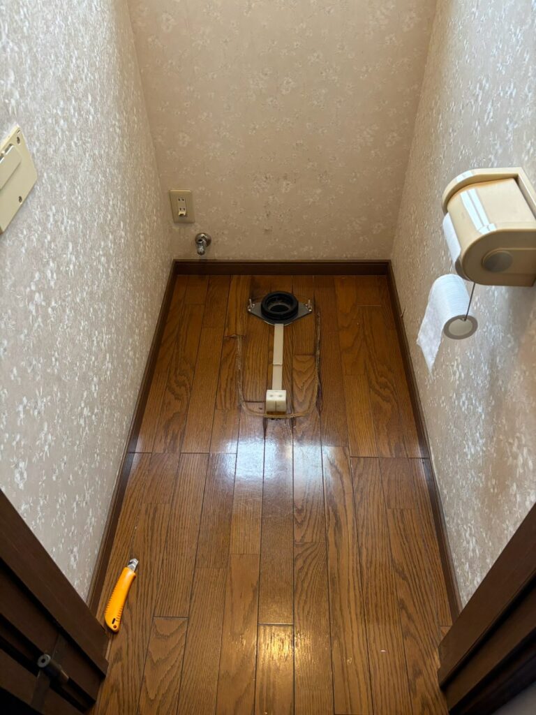 倉敷市|【トイレ工事】アクセントで素敵な空間になりました!